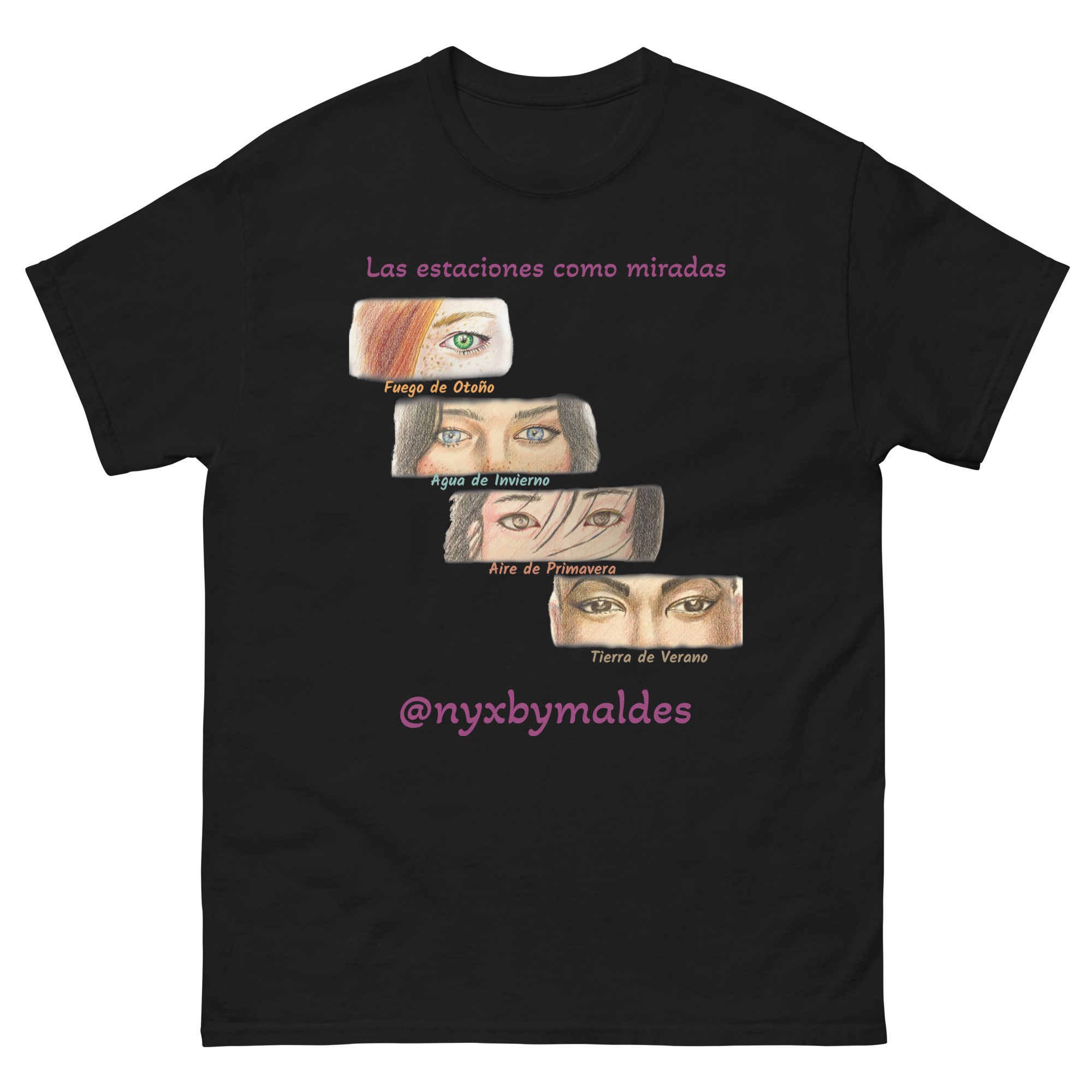 Camiseta clásica unisex Las estaciones como miradas