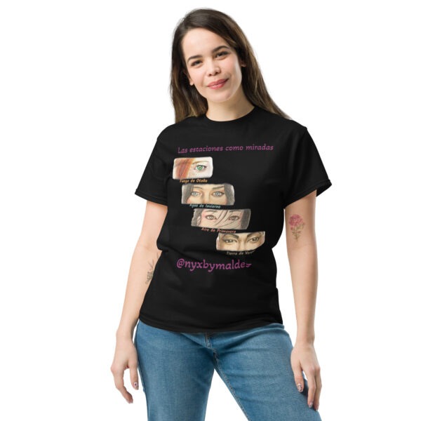 Camiseta clásica unisex Las estaciones como miradas - Imagen 2
