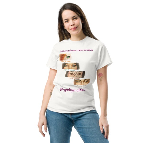 Camiseta clásica unisex Las estaciones como miradas - Imagen 4