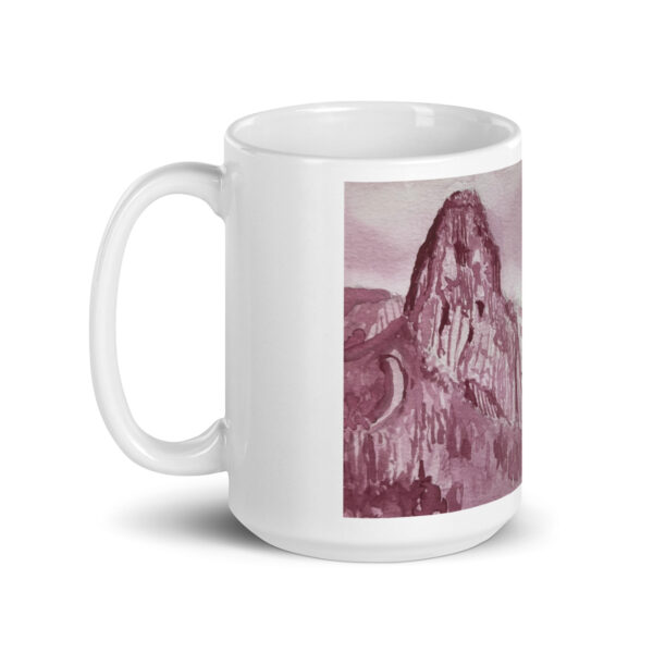 Roque de Agando -Taza blanca brillante - Imagen 8