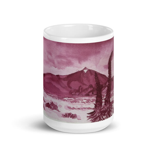 Llano de Ucanca - Taza blanca brillante - Imagen 8