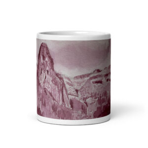 Roque de Agando -Taza blanca brillante