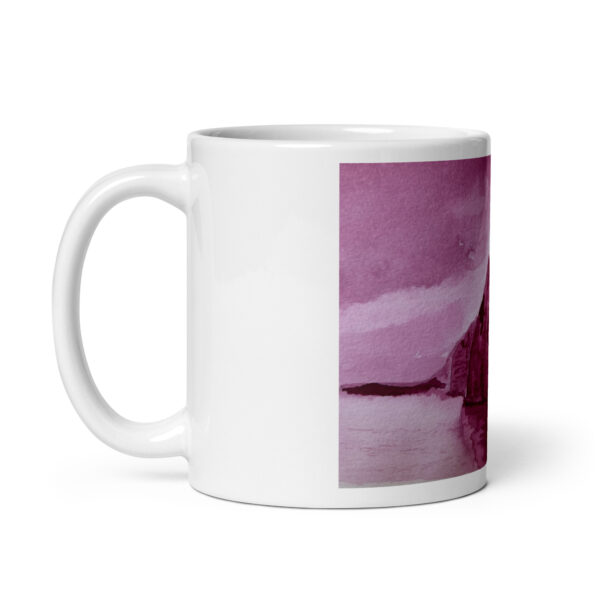 Acantilado de los Gigantes - Taza blanca brillante - Imagen 4