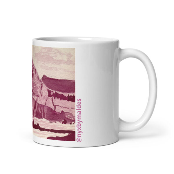 Roque de los dos hermanos - Taza blanca brillante - Imagen 5