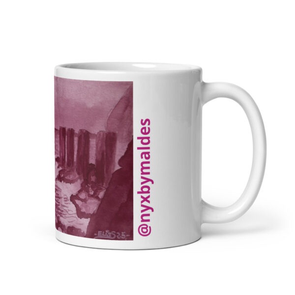 Pescante de Hermigua - Taza blanca brillante - Imagen 7