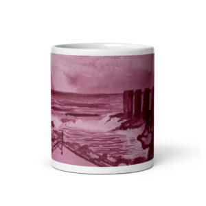 Pescante de Hermigua - Taza blanca brillante