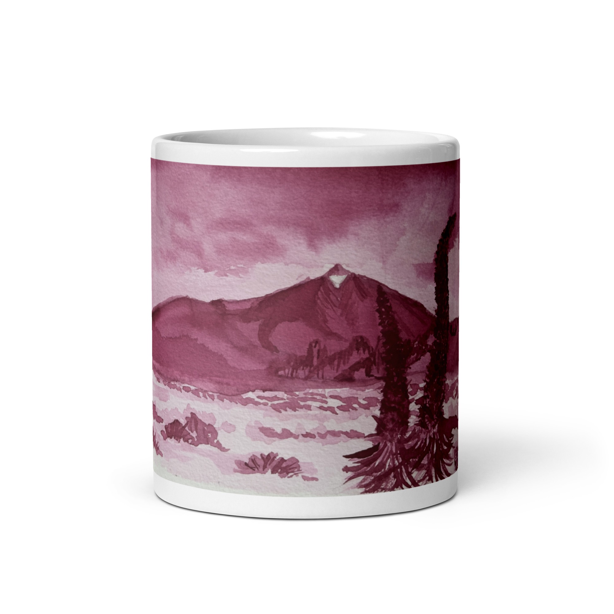 Llano de Ucanca - Taza blanca brillante