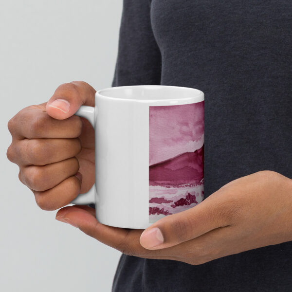 Llano de Ucanca - Taza blanca brillante - Imagen 3
