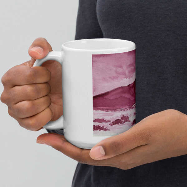 Llano de Ucanca - Taza blanca brillante - Imagen 4