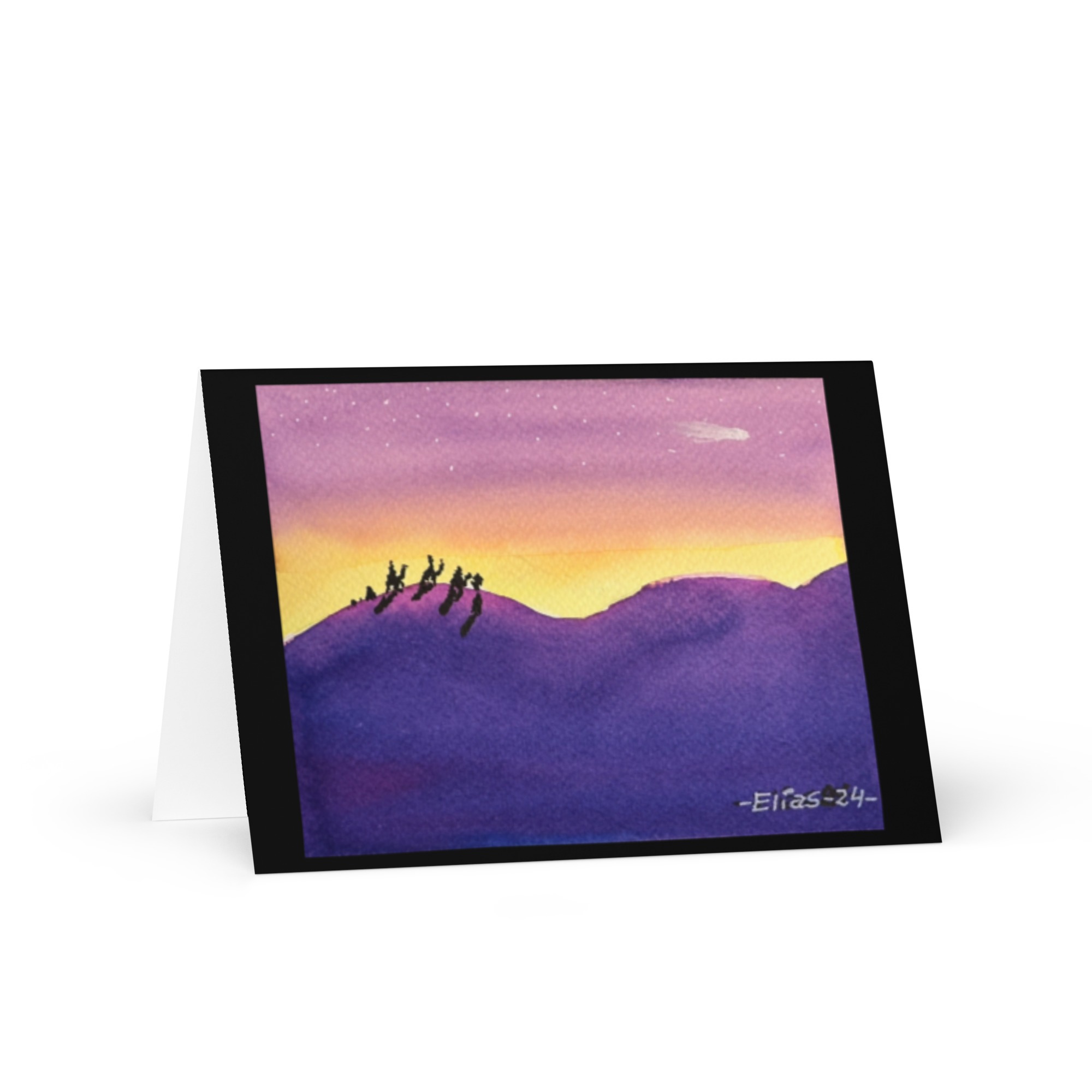 Tarjeta con Felicitación de Navidad Amanecer 2023