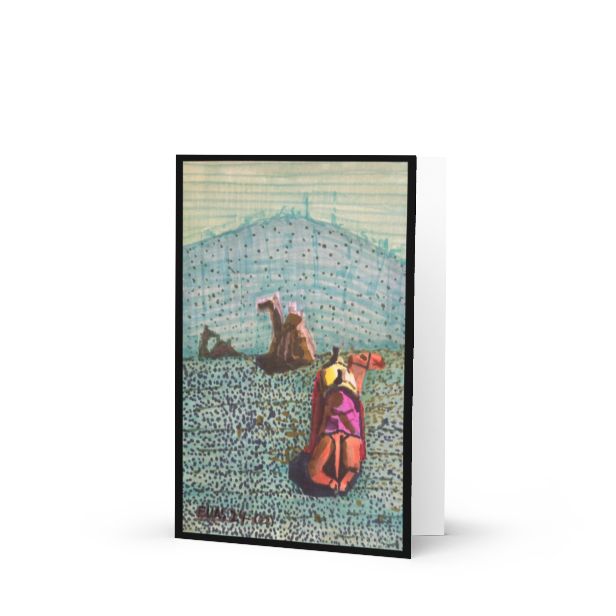 Tarjeta con Felicitación de Navidad El Extraño Sueño