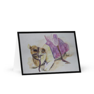 Tarjeta con Felicitación de Navidad El descanso 2019